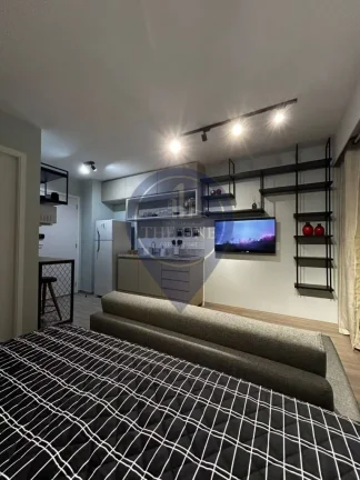 Imagem Studio de luxo à venda em Pinheiros, São Paulo-SP: 1 quarto, 2 salas, 1 banheiro, 28m² de pura elegância!