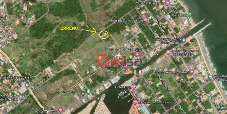 Imagem Terreno à venda, 1000 m² por R$ 340.000,00 - Marina - Armação dos Búzios/RJ