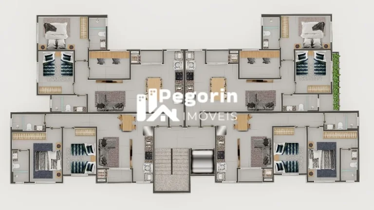 Imagem Apartamento à venda, no Liverpool em Pinhais, Estância Pinhais, com 3 quartos, 65,40m²