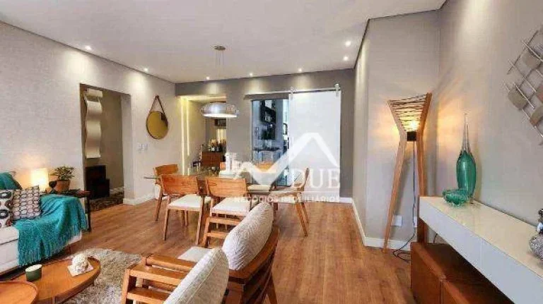 Imagem Apartamento Porteira Fechada com 3 dormitórios à venda, 110 m² por R$ 1.190.000 - Gonzaga - Santos/SP