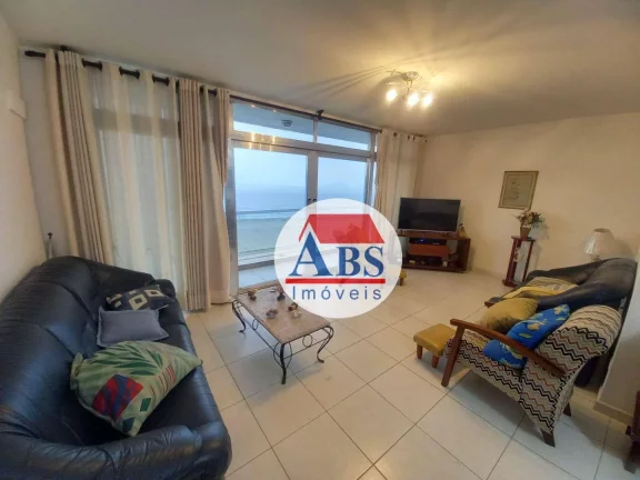 Imagem Apartamento com 3 dormitórios à venda, 167 m² por R$ 950.000 - Gonzaga - Santos/SP Vista magnifica da orla de Santos