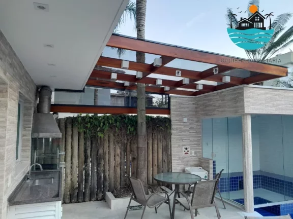 Imagem Casas para Alugar Temporada Juquehy - (Canto direito) pertinho da praia, 5 suítes, piscina aquecida, sauna, máx. 14 pessoas | Juquehy Imobiliária
