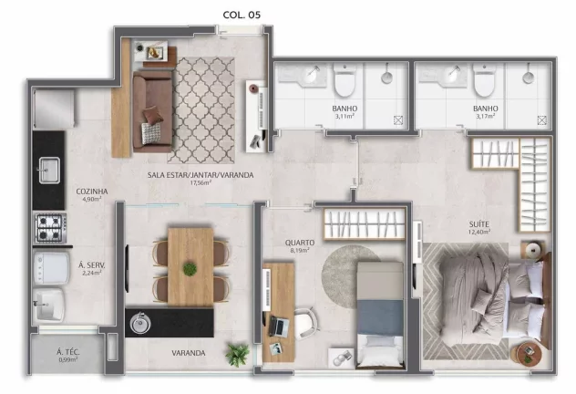 Imagem APARTAMENTO RESIDENCIAL em Vila Velha - ES, Praia de Itaparica