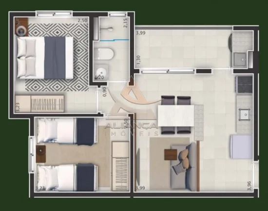 Imagem Apartamento - Ribeirão Preto - Vila Virgínia
