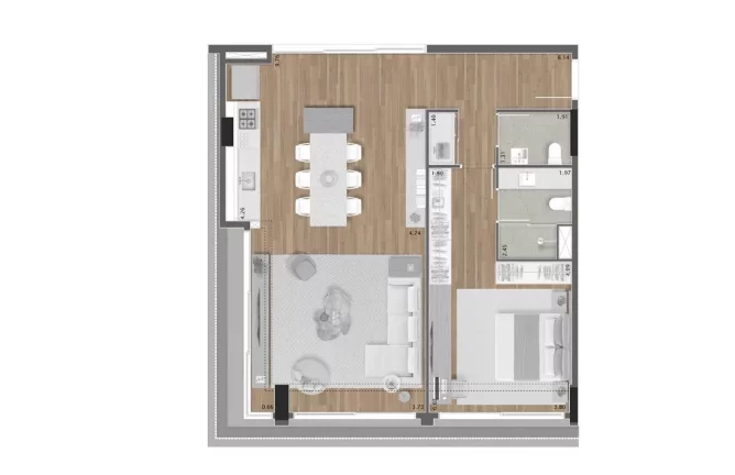 Imagem Imóvel com 1 Quarto à Venda, 34 m² em Itaim Bibi - São Paulo