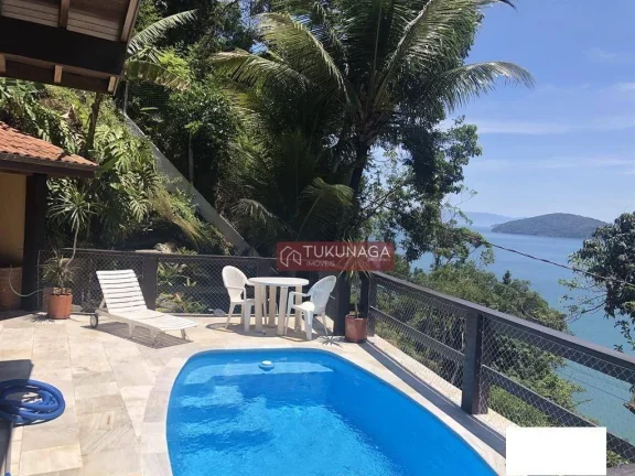 Imagem Linda Casa Alto Padrão com Vistas da Praia da Enseada - Ubatuba - SP.