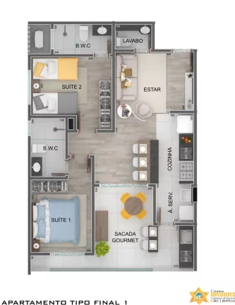 Imagem PRÉ-LANÇAMENTO APARTAMENTOS VILLA BELLAGIO!!!