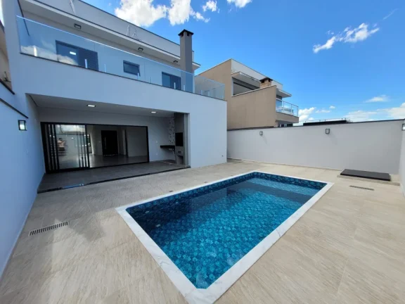 Imagem Casa de Luxo no Condomínio Parque Ibiti Reserva em Sorocaba-SP: 3 Quartos, 1 Suíte, 2 Salas, 3 Banheiros, 2 Vagas de Garagem - 218m².