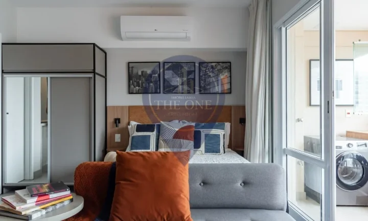 Imagem Alugue já seu Studio no Campo Belo, São Paulo! 1 quarto, 1 banheiro, 1 vaga e 42m² de conforto e praticidade. Agende sua visita agora!