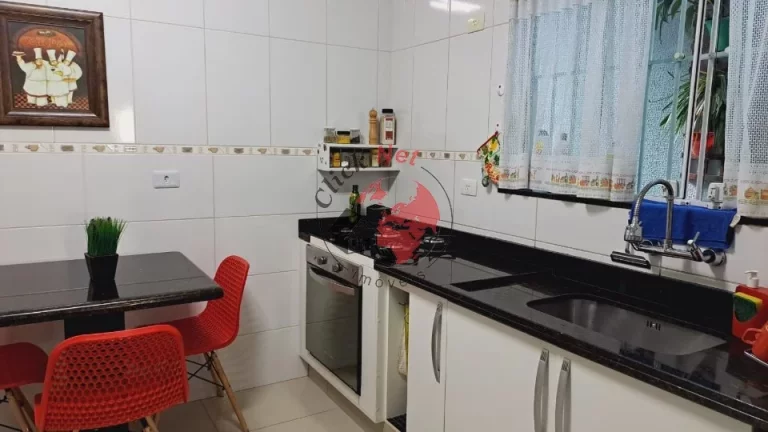 Imagem Sobrado Estudo permuta por apto menor valor ,3 dorms c suite , varanda ,quintal , churrasq,4 vagas, bairro Vila Camilópolis,Santo André