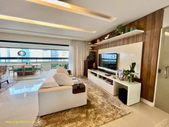 Imagem Apartamento Alto Padrão com Vista Mar ? 4 Suítes em Patamares | 198m² | Varanda Gourmet | 3 Vagas