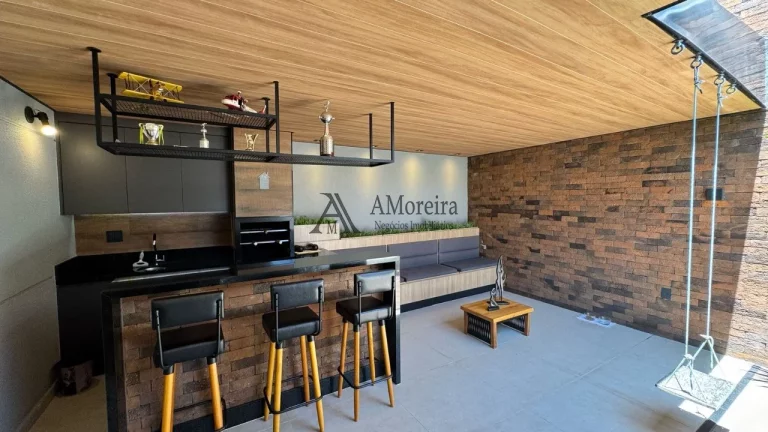 Imagem Casa em Condomínio à Venda em Jundiaí-SP Residencial Thina: 3 Quartos, 1 Suíte, 2 Salas, 3 Banheiros, 2 Vagas de Garagem - Jardim Carolina, 110m²