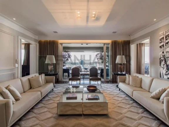 Imagem Espetacular apartamento de luxo com 4 suítes no Jardim Europa, São Paulo - SP: 511m², 5 salas, 7 banheiros e 5 vagas!
