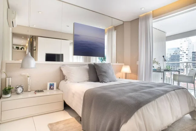 Imagem Flat disponível para locação no Horizonte JK Residencial na Vila Nova Conceição, com 54m², 1 dormitório e 1 vaga