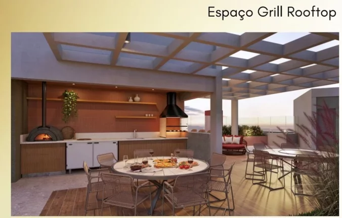 Imagem Luxuoso apartamento de 3 quartos e 3 suítes à venda em Santo André-SP, Jardim Bela Vista! 135m², 4 banheiros, 3 vagas de garagem no Condomínio Vitrúvio.