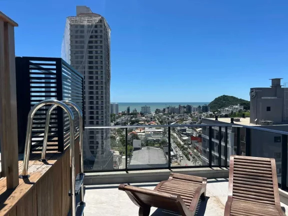 Imagem Apartamento mobiliado com 2 dormitórios sendo 1 suíte e 1 vaga de garagem na Praia Brava - Itajaí