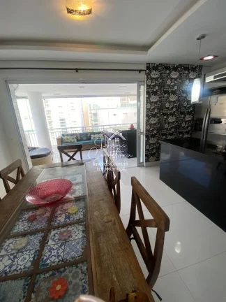 Imagem Apartamento à venda em Guarujá-SP, Vila Alzira: 3 quartos, 1 suíte, 2 salas, 2 banheiros, 2 vagas de garagem, 126m².