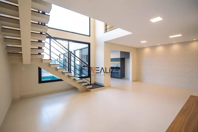 Imagem Sobrado moderno com 3 dormitórios e escritório à venda, 222 m² por R$ 1.550.000 - Condomínio Park Gran Reserve - Indaiatuba/SP