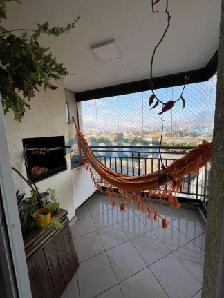 Imagem Apartamento de 2 dorms (suíte), 1 vaga com churrasqueira à carvão no condominio Exuberance Club