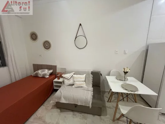 Imagem Apartamento à venda em Praia Grande-SP, Aviação: 1 quarto, 1 banheiro, 1 vaga de garagem, 28m² de área