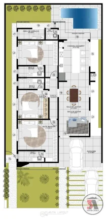 Imagem Casa Nova 3 Suítes e Fino Acabamento