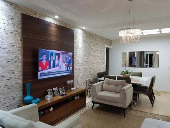 Imagem Apartamento Maravilhoso 134 m² 3 Dormitorios sendo 2 Suítes e 3 Vagas