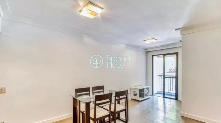 Imagem Apartamento de 58m2 com 02 dormitórios e 01 suíte, 01 vaga com uma sala que pode se transformar em...