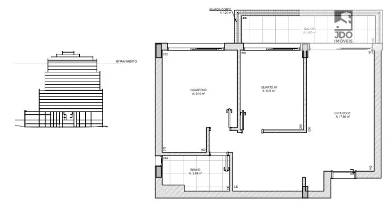 Imagem Apartamento a Venda no bairro Portão - Curitiba, PR