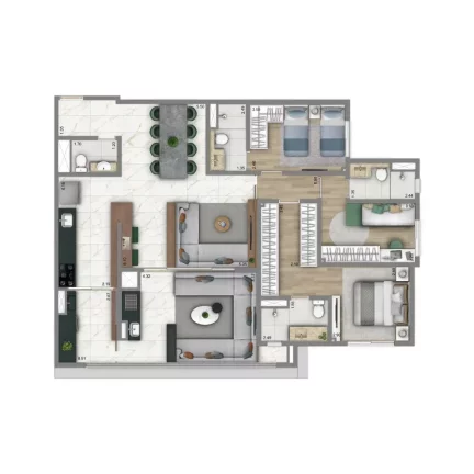 Imagem Living Villaggio Tatuapé Firenze