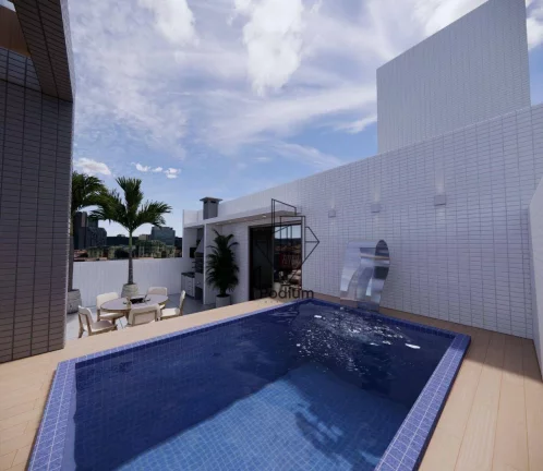 Imagem Cobertura Duplex com piscina privativa e excelente localização nas proximidades de supermercado, colégios e restaurantes no Bessa - CO0271