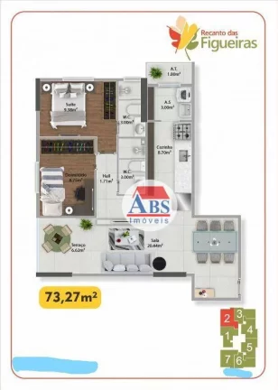 Imagem Apartamento com 2 dormitórios à venda, 73 m² por R$ 476.255,00 - Vila Guilhermina - Praia Grande/SP
