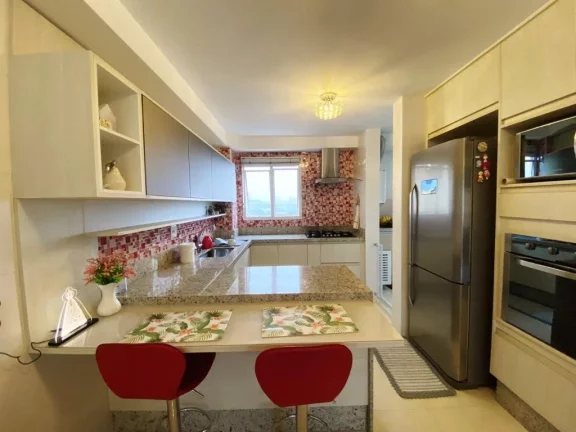 Imagem Apartamento de luxo no coração de Santo André-SP: 3 quartos, 3 suítes, 4 banheiros, 2 vagas na garagem, 115m²! Confira agora no Condomínio Paris Santo André!