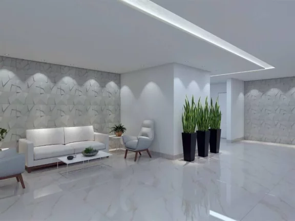 Imagem Apartamento com 1 dormitório à venda, 47 m² por R$ 379.330 - Boqueirão - Praia Grande/SP
