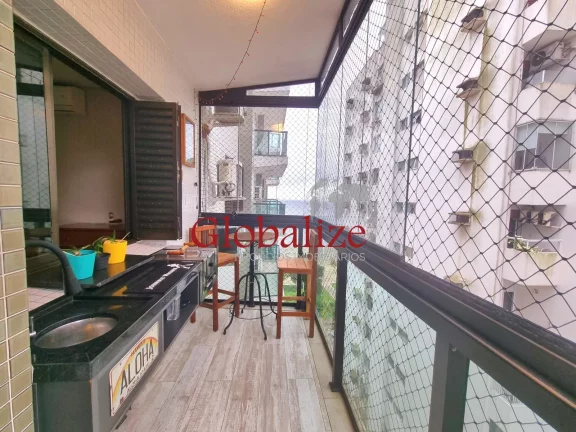 Imagem Apartamento de luxo à venda em Santos-SP, 3 suítes, 2 banheiros, 2 vagas demarcadas, 177m² no Boqueirão! R$1.800.000