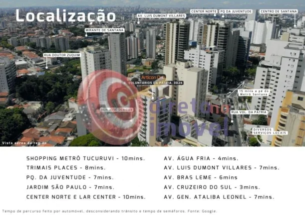 Imagem Apartamento duplex à venda ou locação 85m² mobiliado 1 dormitório Santana São Paulo SP
