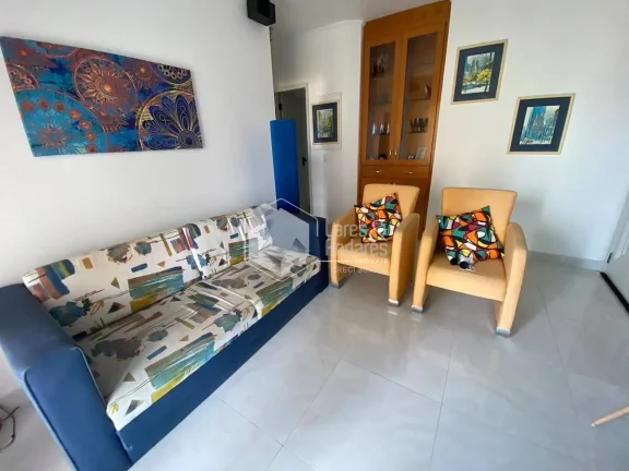 Imagem Apartamento para locação, Pitangueiras, Guarujá, 85m² com 2 dorm, 2 banheiros, 2 vgs com lazer, Camareira Diária, Mobiliado. Sinta a Brisa do Mar!