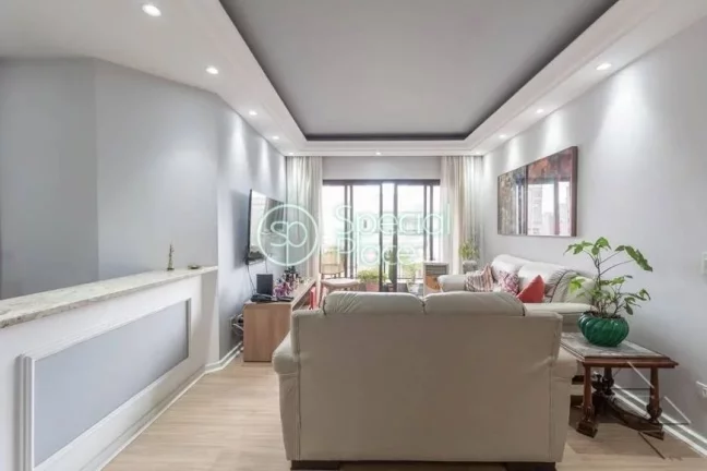 Imagem 123 metros 3 dormitórios 1 suíte lavabo 3 vagas Apartamento está sendo vendido mobiliado, com pla...