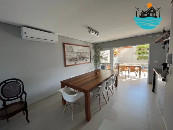 Imagem Casas Temporada Juquehy Aluguel, com 4 suítes, 150m da praia - Acomodação 8 pessoas | Juquehy Imobiliária