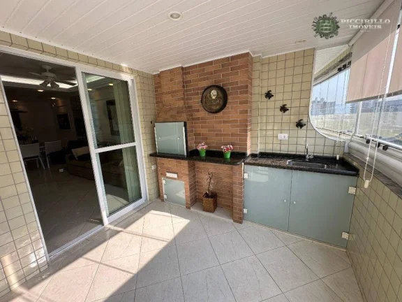 Imagem Apartamento com 3 dormitórios à venda, 134 m² por R$ 1.250.000,00 - Vila Guilhermina - Praia Grande/SP