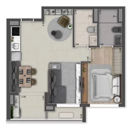 Imagem APARTAMENTO RESIDENCIAL em São Paulo - SP, Brooklin Novo