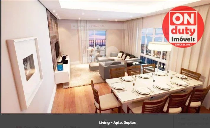 Imagem Maravilhoso Apartamento Duplex com 3quartos à venda, 128 m² por R$ 959.500 - Encruzilhada - Santos/SP