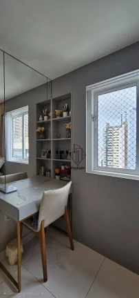 Imagem Apartamento mobiliado e equipado com varanda/sacada e área de lazer completo no Altiplano - AP2726.