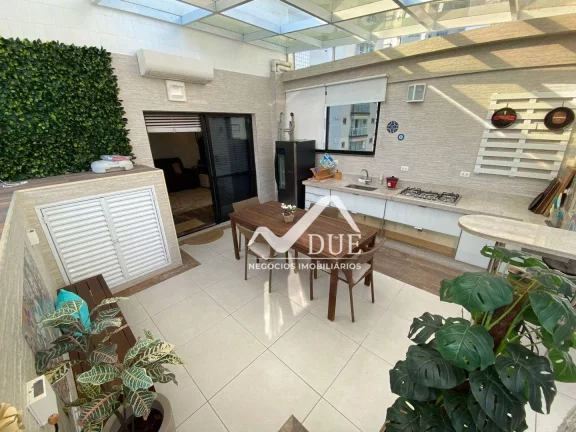 Imagem Cobertura com 3 dormitórios ,porteira fechada à venda, 226 m² por R$ 1.800.000 - Ponta da Praia - Santos/SP