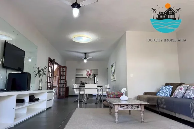Imagem Casa bem localizada - Praia de Juquehy, 100 metros da praia, piscina, churrasqueira, 6 dormitórios, acomoda 14 pessoas | Juquehy Imobiliária