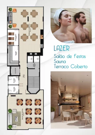 Imagem Apartamento Alto Padrão, 02 Suites, 01 Vaga de Garagem, Avenida Oceânica, Area de Lazer, Praia do Morro, Guarapari - ES