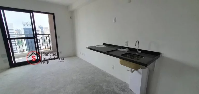 Imagem STUDIO COM VAGA DE GARAGEM A VENDA, A 80 METROS DO METRÔ SÃO JUDAS. ANDAR ALTO, COM VARANDA E LAZER COMPLETO.