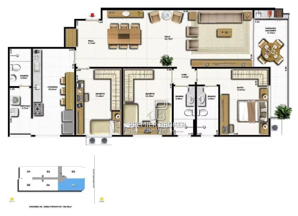 Imagem Apartamento à venda, 129 m² por R$ 889.000,00 - Alto - Teresópolis/RJ