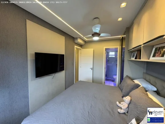 Imagem VISTA PATAMARES - 3/4  UMA SUITE REFORMADO E MOBILIADO 1 VAGAS E INFRA 