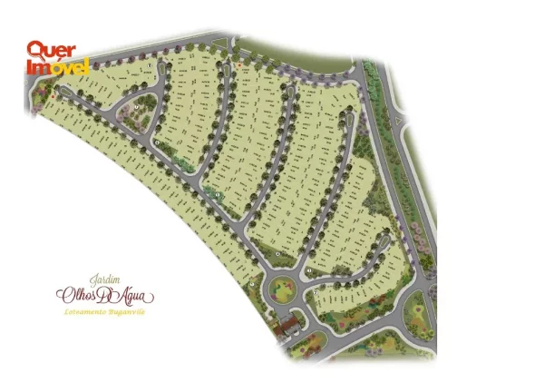 Imagem Terreno no Condomínio Residencial Buganvile, Jardim Olhos D´água I, em Ribeirão Preto-SP 540,92 m² de área Quer Imóvel Negócios Imobiliários