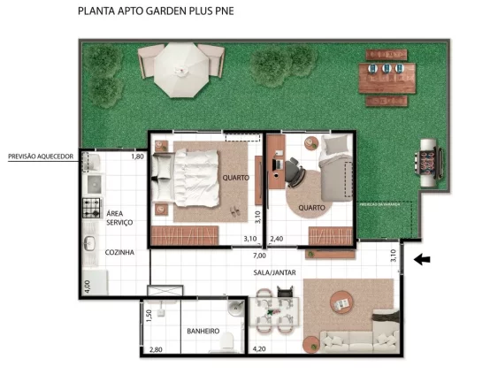 Imagem Varandas Mendanha - Apartamento à venda no bairro Campo Grande - Rio de Janeiro/RJ